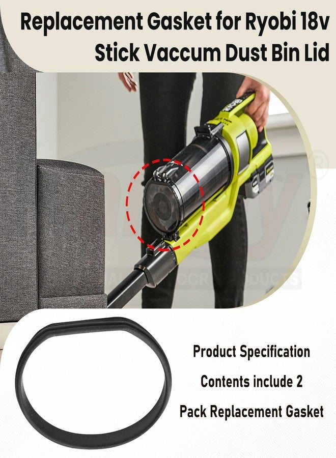 مجموعتان من العجلات البديلة المُحسّنة والحشية لمكنسة ريوبي اللاسلكية العصوية 18 فولت PCL720B، PCL720K، PBLSV716B، PBLSV716K، PBLSV717B، PBLSV717K - عجلات بديلة من السيليكون - Image 4